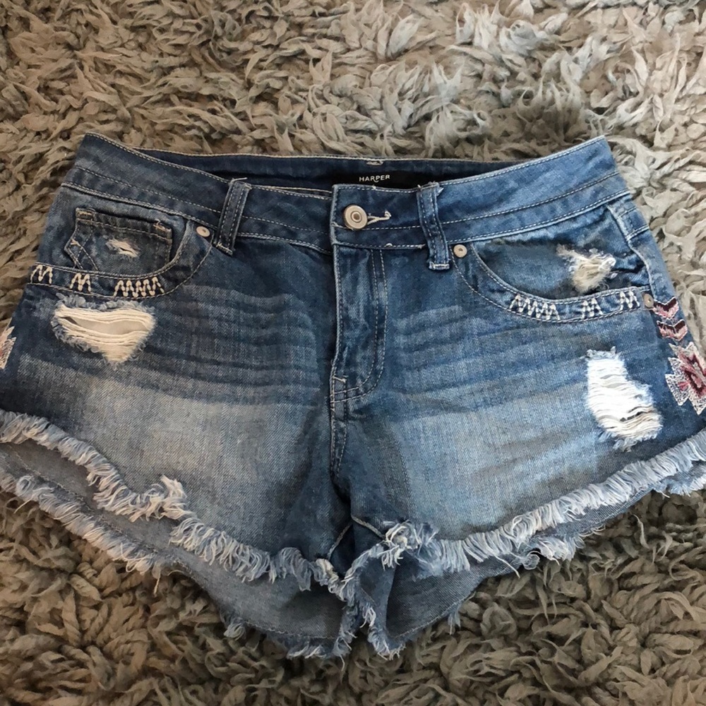Blue jean shorts